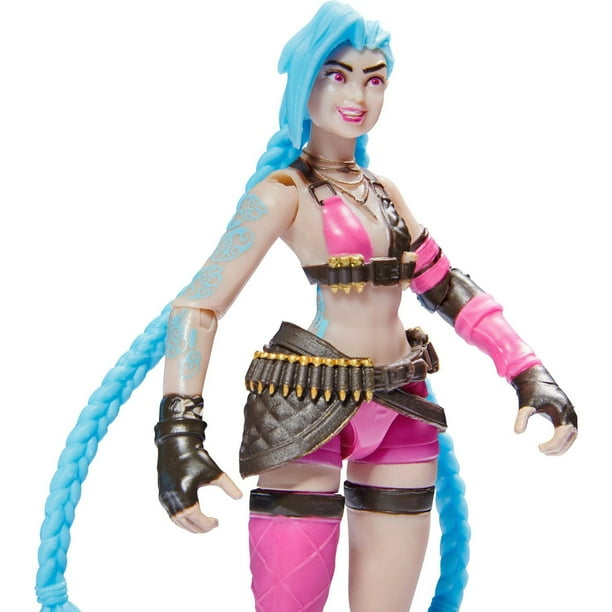 League of Legends, Official 4-Inch Jinx Collectible Figure with