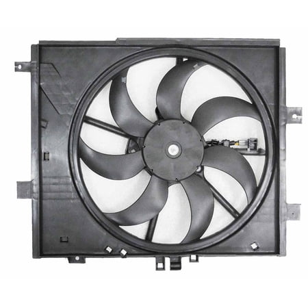 Agility Auto Parts 6010021 Dual Radiator and Condenser Fan Assembly for Nissan Specific Models