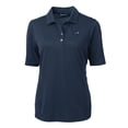thumbnail image 2 of Women's Cutter & Buck Navy Washington Commanders Americana Virtue Eco Pique Recycled DryTec Polo, 2 of 3