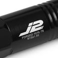 thumbnail image 3 of J2 Engineering LN-T7-009-15-BK J2 Engineering 7075 -T6 Forged Aluminum M12X1.5 20Pcs 60mm Height Open -End Lug Nut Sets w / Socket Adapter (Black), 3 of 6