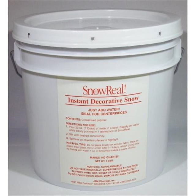 JRM Chemical SR-05 Snow Real 5 lb pail Instant Decorative Snow