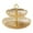 Gold, variant on Esquirla Fruit Plate Serving Dishes Snack Display Tray Modern Dessert Cake Stand Dessert Tray for Holiday Home Snack Dried Fruit Candy 2 Tier