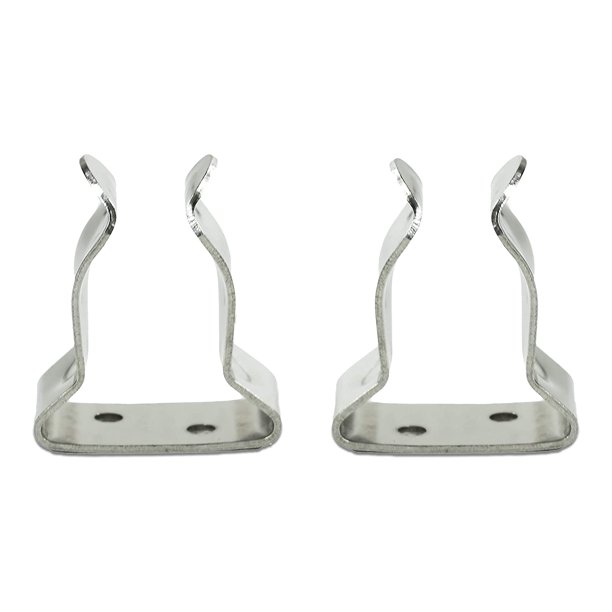 MARINE CITY Clips de almacenamiento de acero inoxidable, resistentes a la corrosión y al agua, gancho de almacenamiento duradero, abrazadera de resorte (1-1/8 pulgadas a 1-1/2 pulgadas) para barcos, y