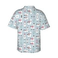 thumbnail image 3 of Llama Hawaiian Shirts For Men, Summer Short-Sleeve Relaxed-Fit Button-Down Shirts Xx-Large, 3 of 9