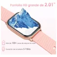 thumbnail image 3 of Smartwatch Mujer 2.01'' Reloj Inteligente Con Audífonos Rosa, 3 of 8