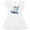 AA-White, variant on Inktastic Fourth of July Shark Surfing Girls Baby Dress