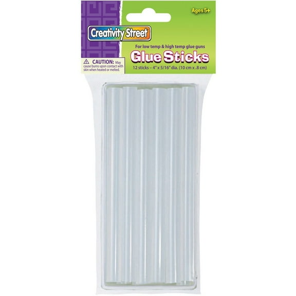 Creativity Street Hot Glue Sticks - 12 / Pack - Clear | Bundle of 5 Packs