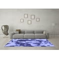 thumbnail image 3 of Ahgly Company Indoor Rectangle Abstract Blue Modern Area Rugs, 2' x 5', 3 of 4