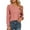 Pink, variant on ShiShine Womens Long Sleeve Tops Dressy Puff Sleeve Casual Shirts V Neck Blouses Fall Outfits 2025