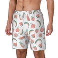 thumbnail image 2 of Uemuo Fruit Pattern Mens Swim Trunks Quick Dry Board Shorts with Mesh Lining, Stretch Beach Shorts Quick Dry No-Chafing Board Shorts-Large, 2 of 9