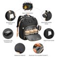 thumbnail image 4 of mochila Nuevo bolso de momia, multifuncional, de gran capacidad, plegable, para cuna, para mamá, a la moda, para mamá y bebé, actualizado de fábrica, negro Meterk mochila, 4 of 6