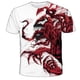 thumbnail image 2 of Summer hot-selling fashion and handsome children 3D skull print T-shirt short sleeve O-neck pullover top 2022 casual T-shirt3T Gong Bohan LED, 2 of 2