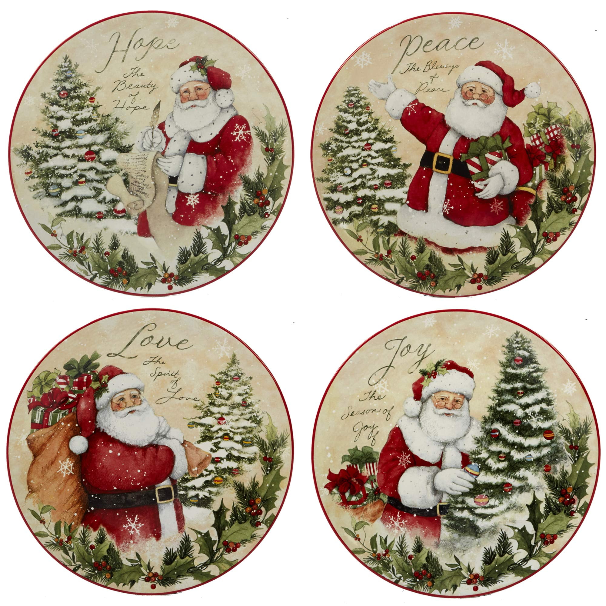 Holiday dessert plates deals