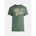 thumbnail image 5 of Humor Men's and Big Men's Take It Easy Graphic Cotton Tee with Short Sleeves, Sizes S-3XL, 5 of 5