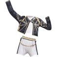 thumbnail image 2 of Halloween Costume Popular Singers Idol Stage Role Play Female Halloween Fancy-Dress Costumes with Jacket for Teen, 2 of 6