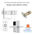 thumbnail image 2 of Door Lock, Tuya Biometric Fingerprint Smart Door Locker Hotel Keyless Entry Home Handle App Unlock Digital Intelligent Lock ,Easy to Install, 2 of 7