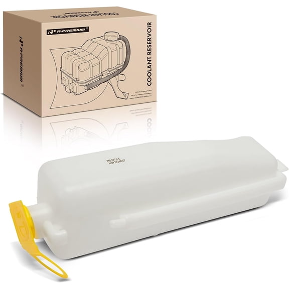 A-Premium Engine Coolant Recovery Overflow Reservoir Tank W/ Cap - Compatible with Dodge Vehicles - Ram 1500 2500 3500, W,D-Class D150 W350, Dakota 91-96, Ramcharger & More, Replace for # 52079331
