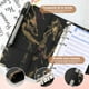 thumbnail image 3 of Carpeta De Cuaderno A6, Organizador de Dinero, Sobres De presupuesto en efectivo, Carpeta con 12 Sobres Transparentes con Cierre para arreglo de gastos diarios, Organizar su presupuesto (Negro), 3 of 3