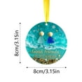 thumbnail image 2 of BKER Sea Glass Friendship Ornament Timeless Friendship Keepsake Friendship Heart Ornament For Hanging Sea Glass Art For Friend, 2 of 4