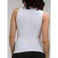thumbnail image 2 of Women Sleeveless Mock Neck Turtleneck Body Shaping Tank Top Slim Fitted All Ribbed Shirt Fits Medium Large X-Large Plus Size, 2 of 6
