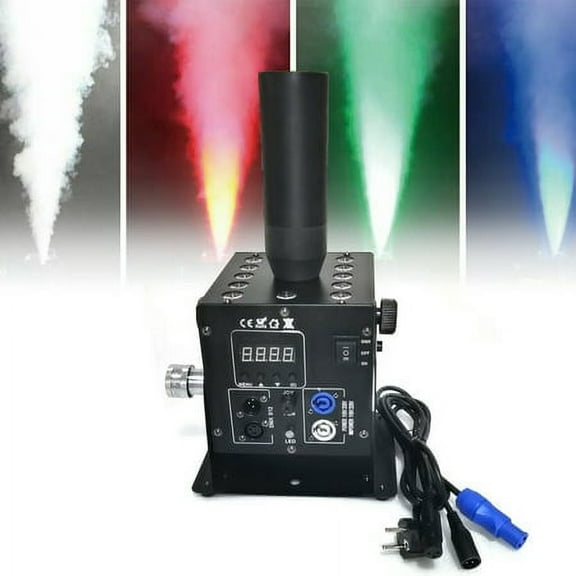 CO2 Fog Machine Led RGB 3 in 1 Multi-angle Gas Column Fog Machine Co2 Jet Stage Lighting Smoke Effect Decor for Dj Parties Birthday Parties Wedding Scenes Celebrations Parties W/ 6m Hose