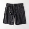 thumbnail image 2 of WIZUTIZ Men's Solid Color Button Zipper Fly Elastic Waist Shorts Pockets Summer Casual Loose Fit Breathable Lightweight Fashion Pants, 2 of 4