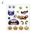 thumbnail image 2 of Decorating Stickers Pumpkin Face Patterns Easy to Stick Paper Candy Bags Decals Festival Decor, 2 of 8
