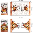thumbnail image 2 of Happy Thanksgiving Gnome Turkey Kitchen Dish Towels Set of 2, Fall Harvest Give Thanks Cornucopia Drying Hand Towel Baking Cooking Cloth, Autumn Pumpkin Fruits Bathroom Home Decoration 18x26 in, 2 of 6