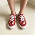 thumbnail image 5 of Willtoo Women’s Christmas Print Canvas Sneakers, Low Top Lace Up Holiday Casual Shoes Lightweight Non Slip Walking Footwear, 5 of 5