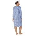 thumbnail image 5 of Aria Women's Knit Velour Long Sleeve Ballet Nightgown, Sizes S to 5X, 5 of 5