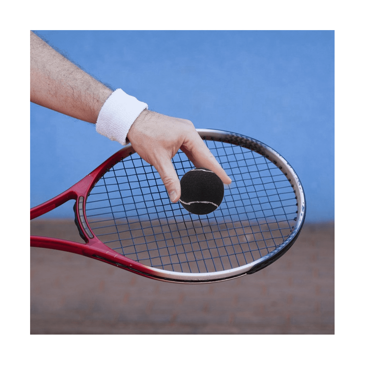 24Pcs Pack Tennis Balls Wear- Elastic Training Balls 66mm Ladies Beginners Practice Tennis ,Black
