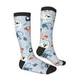 thumbnail image 3 of Balery Cute Chameleons On Blue Fun Novelty Socks Men'S Women'S Crew Socks Funny Crazy Novelty Socks Quirky And Cool Socks, 3 of 9