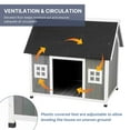thumbnail image 5 of TRIXIE natura Barn Style Dog House, Elevated Pet Shelter, Weatherproof Dog House, Medium, 5 of 6