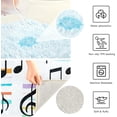 thumbnail image 6 of Coolnut Music Notes Anti-Slip Ultra Absorbent Durable Bath Rug with Rubber Backing,24"x16", 6 of 7