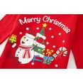 thumbnail image 4 of Boy Girl 100% Cotton Christmas Pyjamas Set Snowman Pjs Long Sleeve 2 Piece Size 4T, 4 of 7