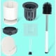thumbnail image 3 of Cepillo de baño de silicona Cepillo de baño con soporte Pinzas ocultas de secado rápido Cepillo de baño de silicona para baño Inodoro, 3 of 5