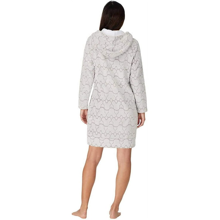 Women s Mickey Mouse Lounger with Sherpa Hood Size XS Grey