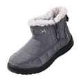thumbnail image 2 of Willtoo Winter Snow Zip Up Boots for Women Faux Fur Lined Warm Ankle Booties Outdoor Anti-slip Waterproof Comfortable Short Boot, 2 of 5