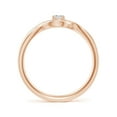 thumbnail image 2 of ANGARA Natural Solitaire Diamond Infinity Promise Ring in 14K Rose Gold for Women (Size-3.2mm| Color-I-J| Clarity-I1-I2) | April Birthstone, Anniversary, Jewelry Gift for Women | Natural Diamond Ring, 2 of 9