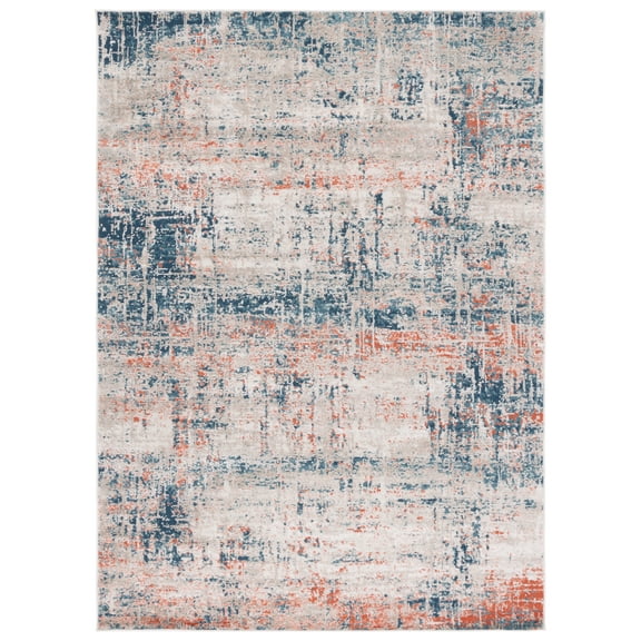 SAFAVIEH Madison Emmet Traditional Area Rug, Blue/Grey, 8' x 10'