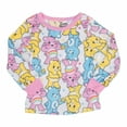 thumbnail image 2 of Care Bears Cast Long Sleeve All Over Print Girl’s 2-Piece Pajamas-Size 4, 2 of 3