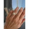 thumbnail image 2 of ESTE ORIGIN 2.05ctw Round Lab-Grown Diamond Twisted Micro Pavé Solitaire Engagement Ring in 14K White Gold for Women US 9.5, 2 of 7