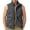 Gray, variant on GrmtClth Men's Stand Collar Zipper Vest Multiple Flap And Zip Pockets Lightweight Sleeveless Top Outdoor Leisure Casual Waistcoat Black 3XL