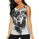 thumbnail image 1 of Fotbe Majestic Wolf Landscape Blusas Sin Mangas para Mujer – Estilo Casual, Corte Suelto, Slim-Fit, Cuello Redondo Deportivo, Tops de Verano para Gimnasio y Yoga-XX-Large, 1 of 7