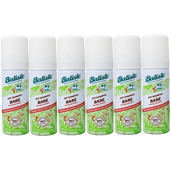 BATISTE Dry Shampoo, Bare Fragrance, 1.06 OZ.- Packaging May Vary 1 ea(6pack)