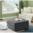 thumbnail image 3 of Meridian Furniture Lorenzo Grey Velvet Ottoman, 3 of 9