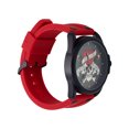 thumbnail image 2 of Ed Hardy Men's Red Silicone Strap Matte Black Analogue 46mm Watch with Skull Dial, 2 of 5