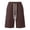 FO43_Coffee, variant on Men's Knee Length Sweat Short Drawstring Waist Straight Leg Sports Shorts Raw Hew Baggy Shorts with Pockets Streetwear Green XL