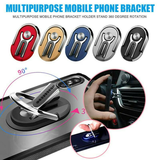 Kernelly Finger Ring Phone Holder Bracket Air Vent Mount Stand Supporto Smartphone Auto For Samsung IPhone Houder Auto - Walmart.com