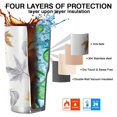 thumbnail image 7 of 30oz Fall Pumpkins Leaves Pattern Tumblers Stainless Steel Tumbler with Lid and Straw,Vacuum Insulated Double Wall Travel Tumbler Cups Mug with Cleaning Brush for Coffee,Tea, 7 of 7
